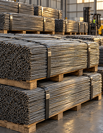 Industrial recycling machinery and scrap material