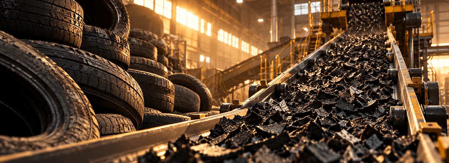 Rubber scrap materials